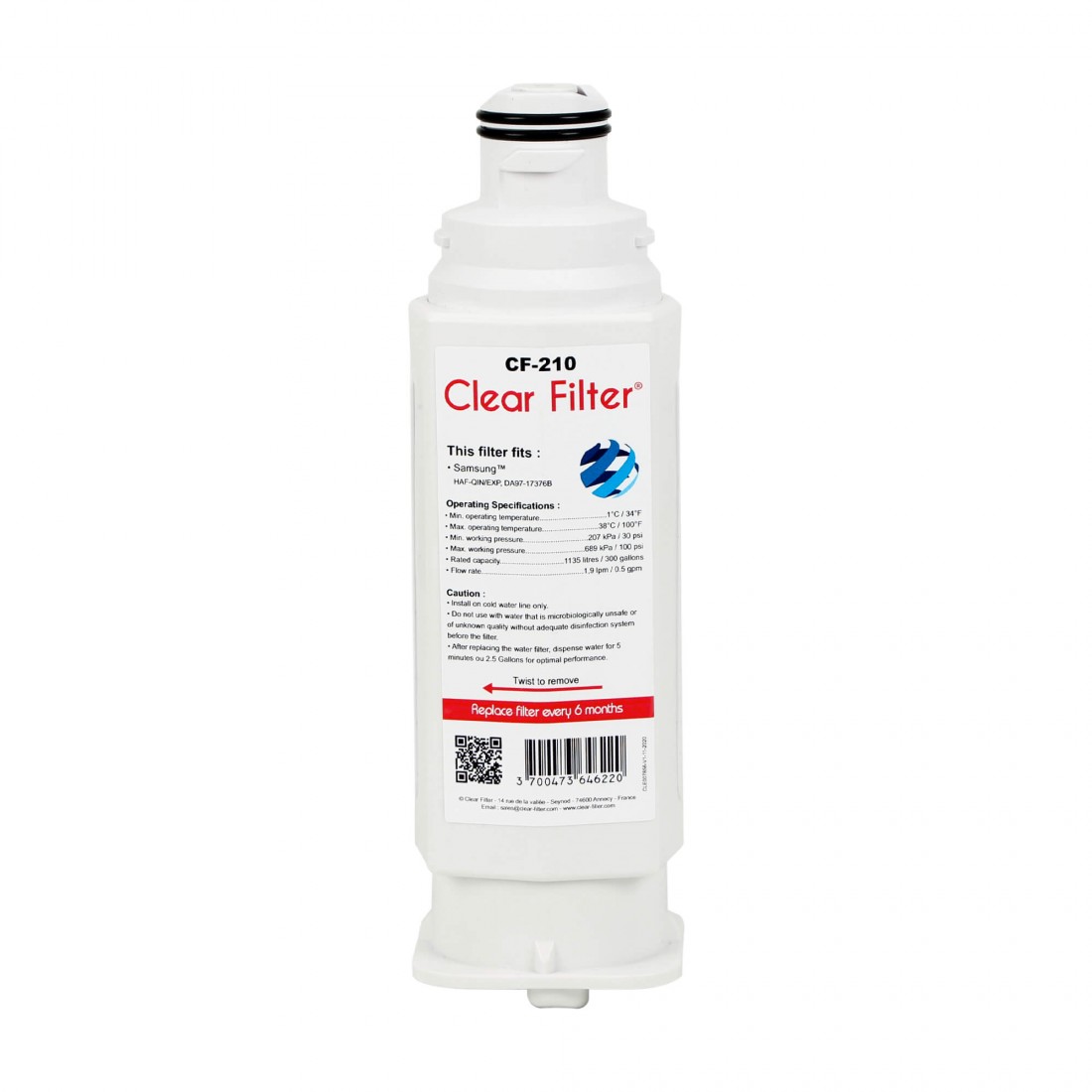 Filtre Da29 compatible pour frigo Samsung - Clear Filter CF-200 v4
